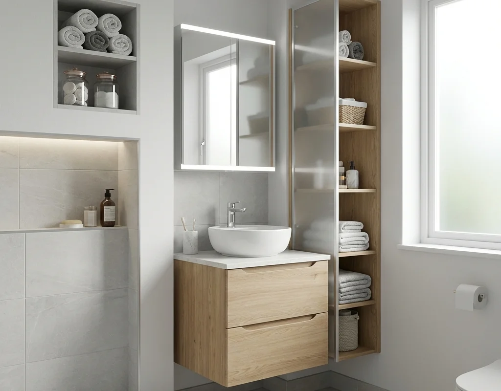 פתרונות לחדרי רחצה קטנים